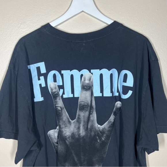 Homme + Femme Mens Short Sleeve Twisted Fingers Graphic Tee Shirt Size 3XL - Picture 10 of 11